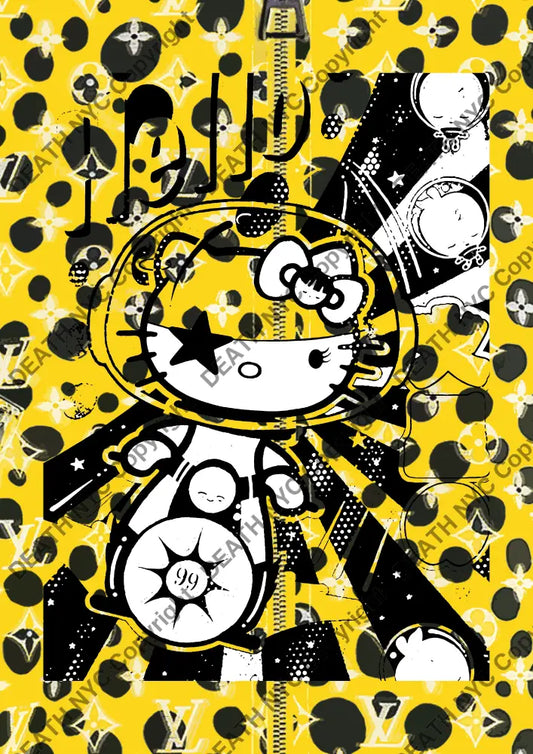 Auction ’Z701 kitty’ art print 45x32cm (Edition of 100) Art Print