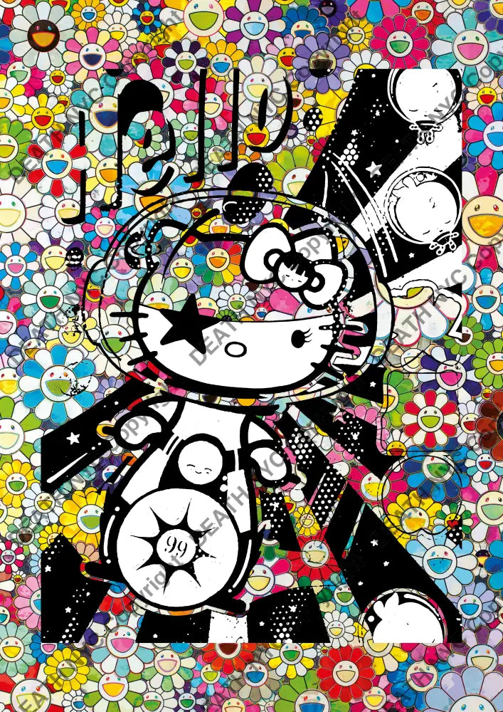Auction ’Z703 kitty’ 45x32cm (Edition of 100) Art Print
