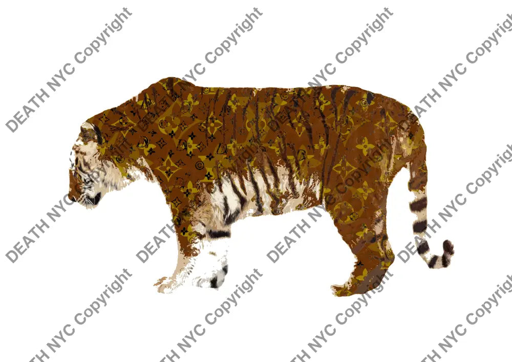 Auction ’ZA483 tiger ’ art print 45x32cm (Edition of 100) - Art Print