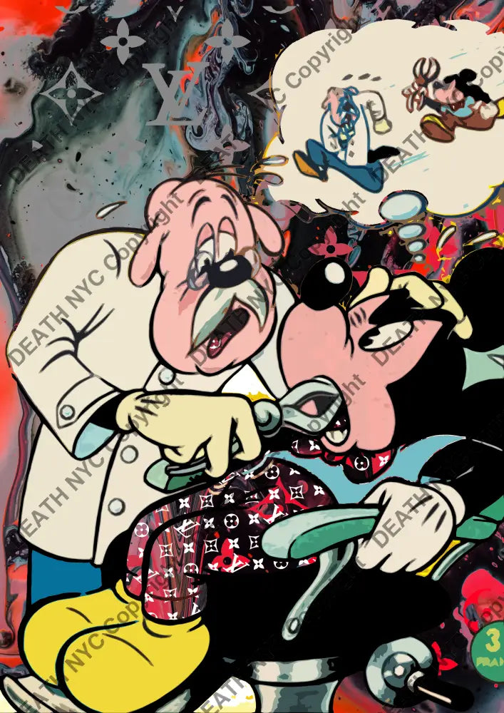 Auction ’ZE9 mouse ’ art print 45x32cm (Edition of 100) - Art Print