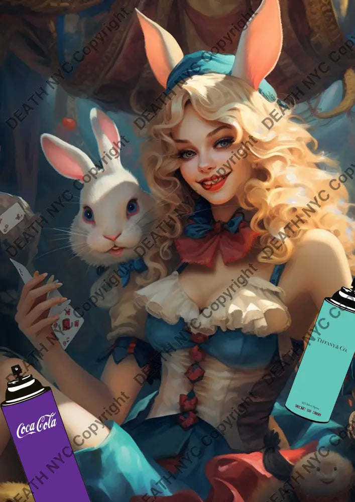 Auction ’ZF123 bunny’ 45x32cm (Edition of 100) Art Print