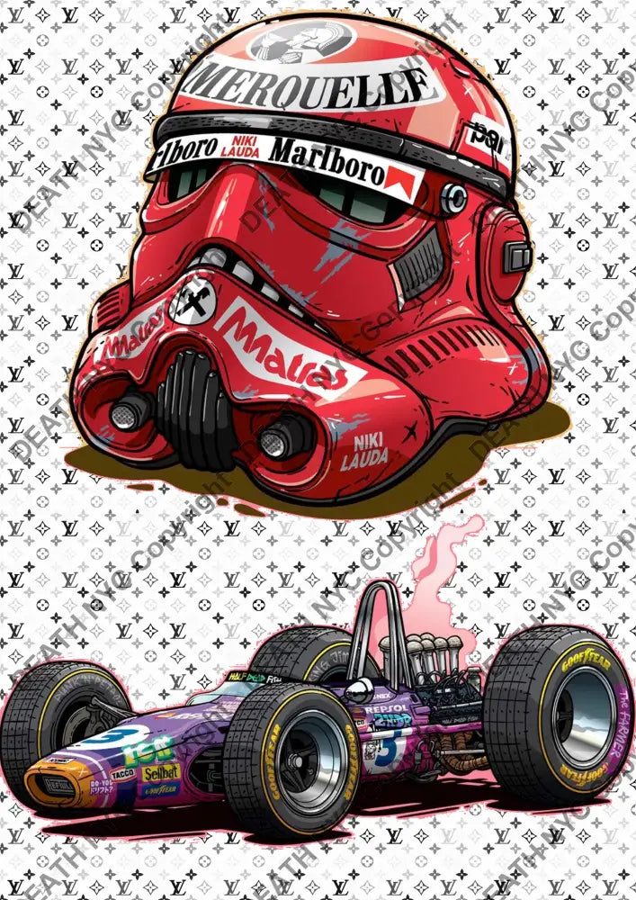 Auction ’ZH25 helmet’ art print 45x32cm (Edition of 100) - Art Print