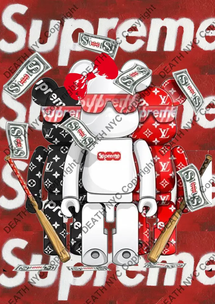 Auction ’ZI140 bear ’ art print 45x32cm (Edition of 100) - Art Print