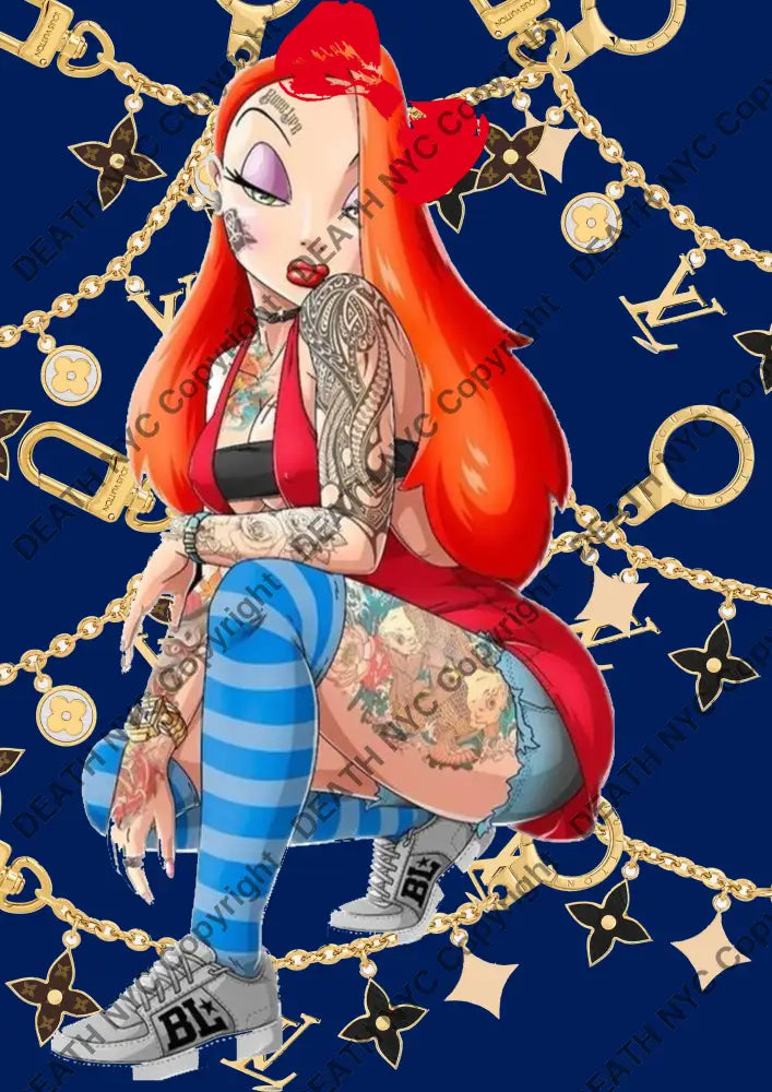 Auction ’ZI183 girl’ 45x32cm (Edition of 100) Art Print