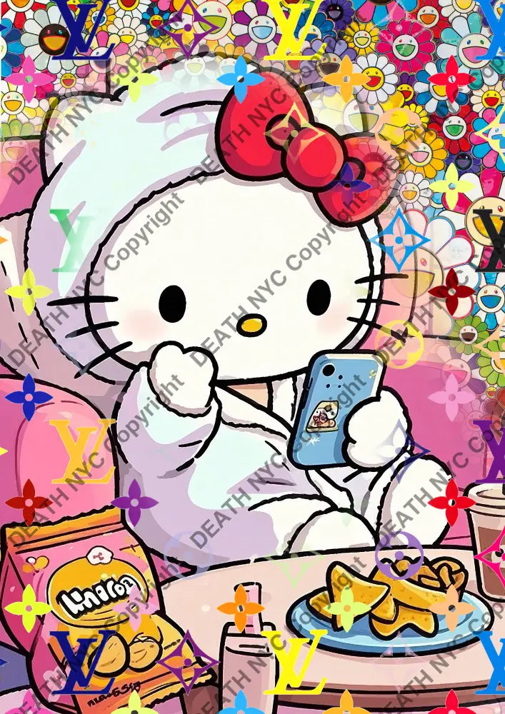 Auction ’ZM100 kitty ’ art print 45x32cm (Edition of 100) - Art Print