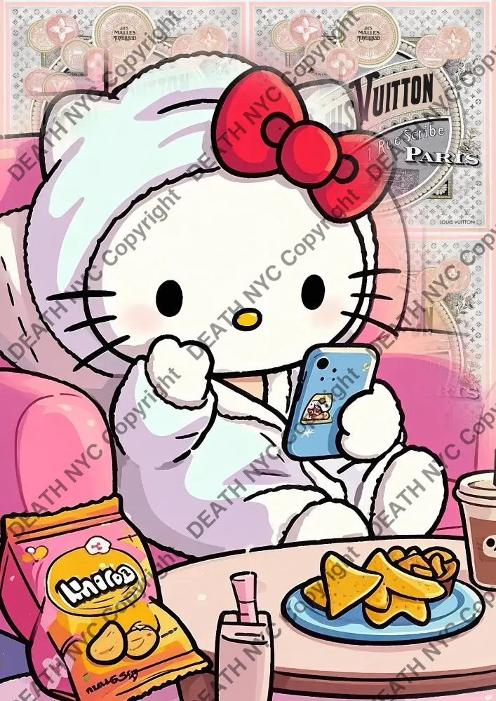 Auction ’ZU153 kitty’ 45x32cm (Edition of 100) Art Print