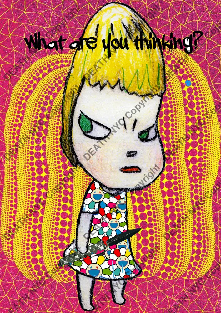 Auction ’ZZ46 girl. ’ art print 45x32cm (Edition of 100) - Art Print