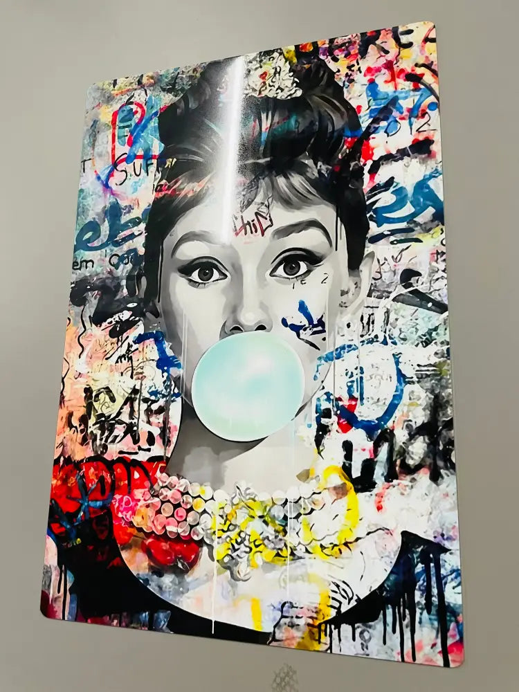 ’Audrey gum’ 30x20cm (Edition of 30) (2025) metal wall art Art Print