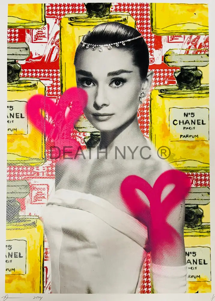 ’Audrey Y’ Handwritten Art Print 45X32Cm (Edition Of One) 2024