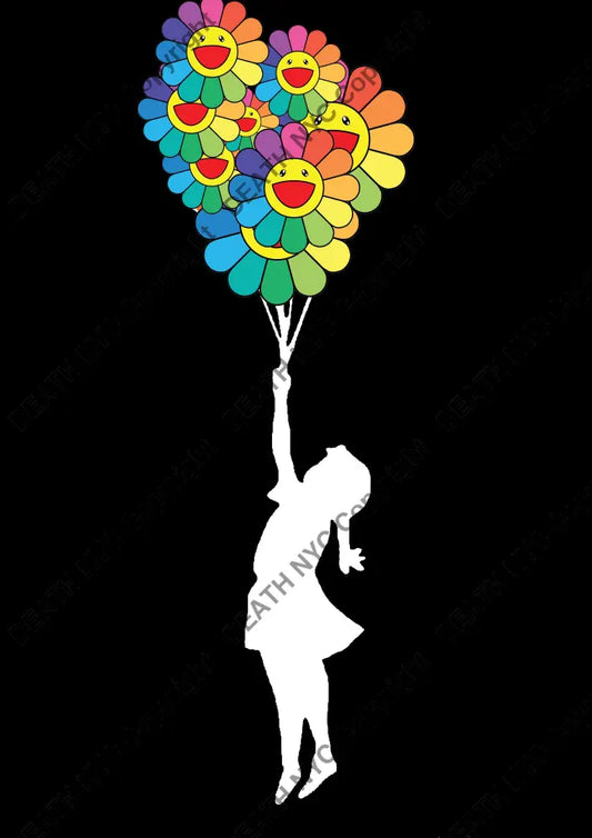 ’Balloon Flwr Girl B’ 45X32Cm (Hc Edition) (2018) Art Print