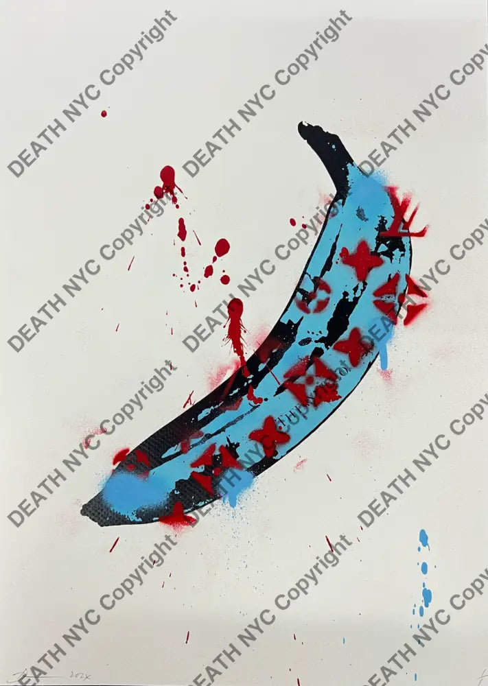 ’Banana Tiff’ Original On Paper Stencil (Edition Of One) 2024 Art Print