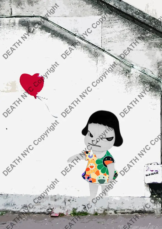 ’bank cute flower’ 45x32cm (HC Edition) (2018) Art Print