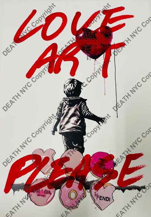 ’Bank Love Pls 060104’’ Handwritten Art Print 45X32Cm (Edition Of One) 2025