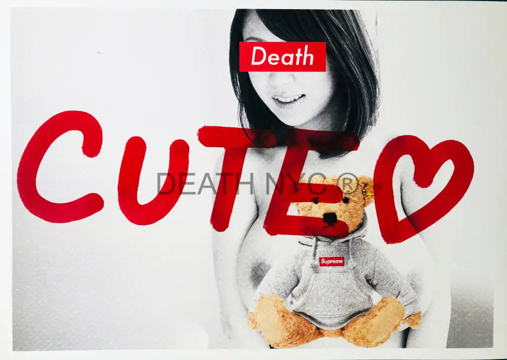 Bear Girl Cute Heart (8 X 12) (Edition Of 1) Art Print