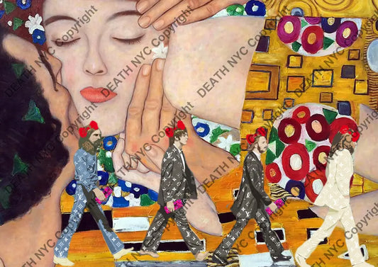 ’Beatles klimt kiss’ 45x32cm (HC Edition) (2018) Art Print