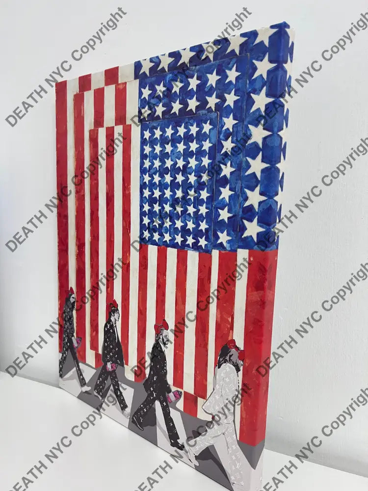 Beatles Usa Giclee Canvas (2023) 40X30Cm (Edition Of 100) Art Print