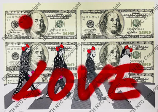 ’Beatles Usd’ Original On Paper Handwritten (Edition Of One) 2024 Art Print