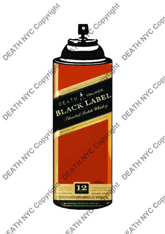 Black Label Walker Art Print