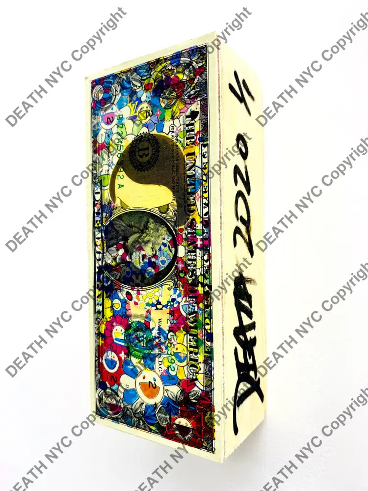 Camo Dress Mixed Media On $1 Usd Wooden Panel (2020) Art Print