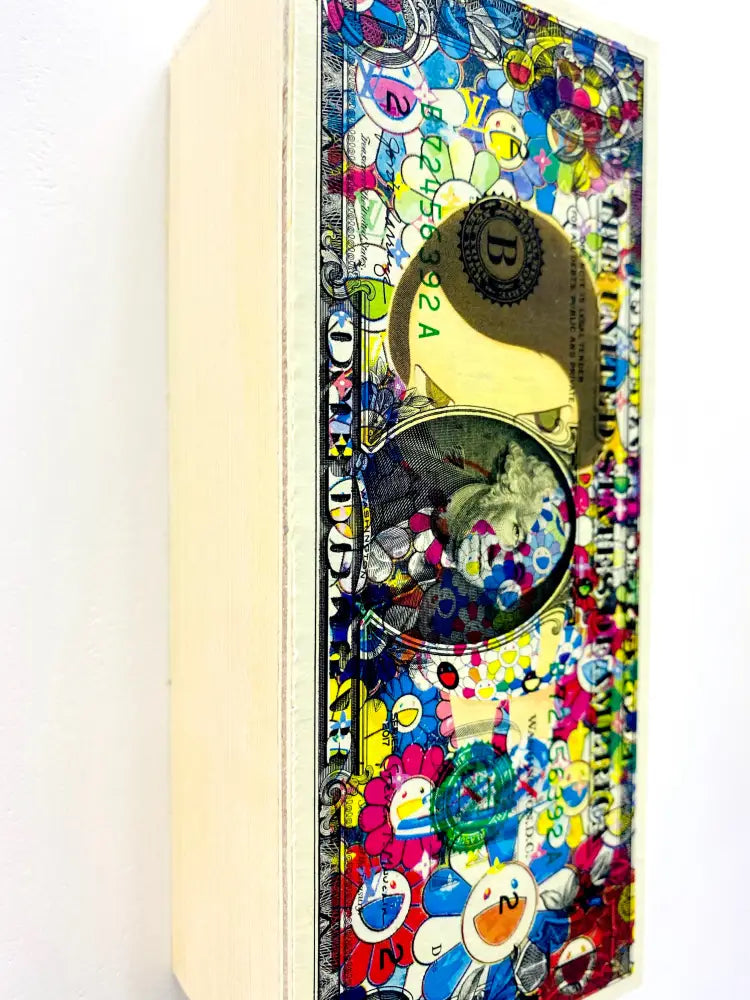 Camo Dress Mixed Media On $1 Usd Wooden Panel (2020) Art Print