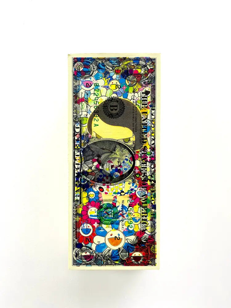 Camo Dress Mixed Media On $1 Usd Wooden Panel (2020) Art Print