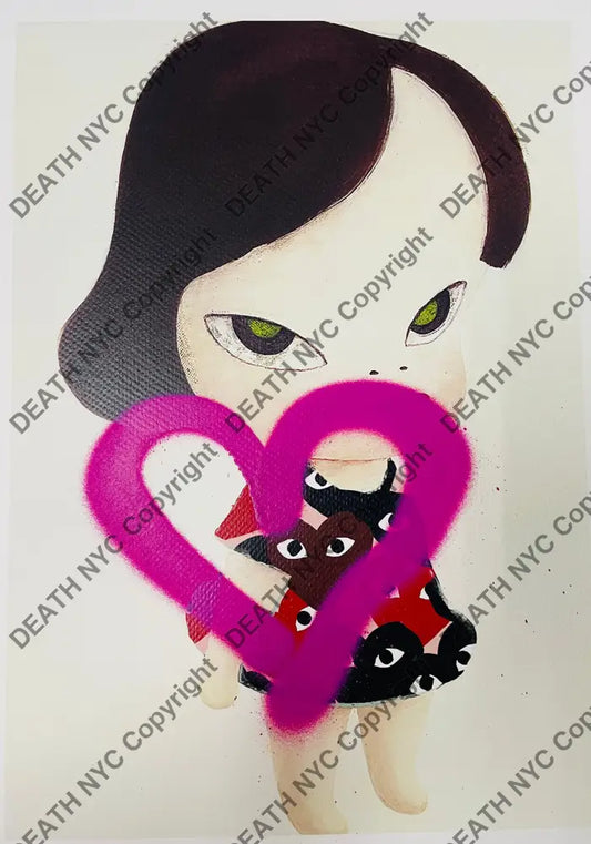 ’Cute Angryyy Love’ Handwritten (Edition Of One) 2024 Art Print