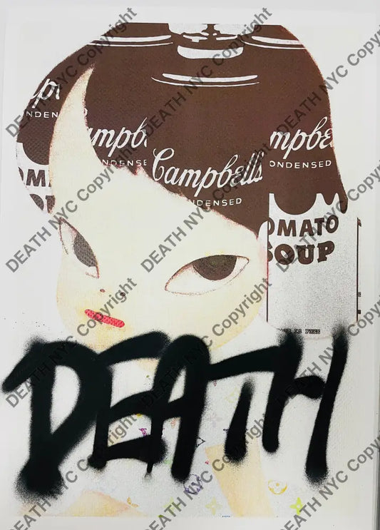 ’Cute Camp Soup Hair’ Handwritten (Edition Of One) 2024 Art Print