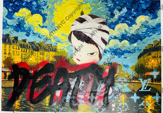 ’Cute River’ Handwritten (Edition Of One) 2024 Art Print