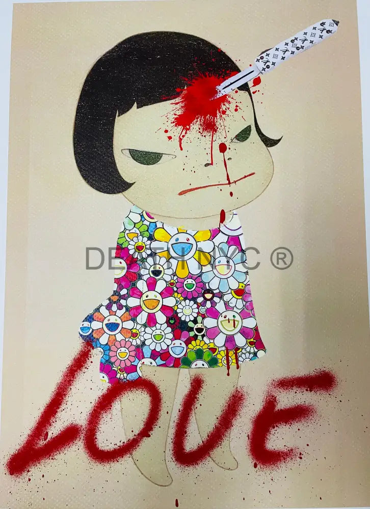 ’Cute Shoot Love’ Handwritten (Edition Of One) 2024 Art Print