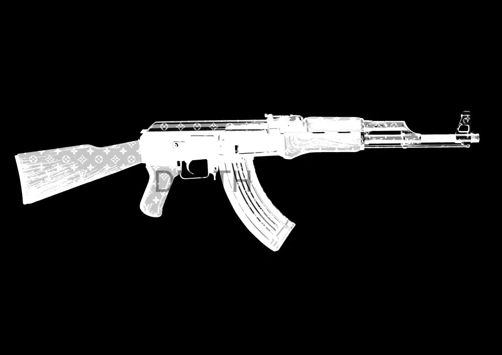 ’Death Ak47 Black’ 45X32Cm (Hc Edition) (2018) Art Print