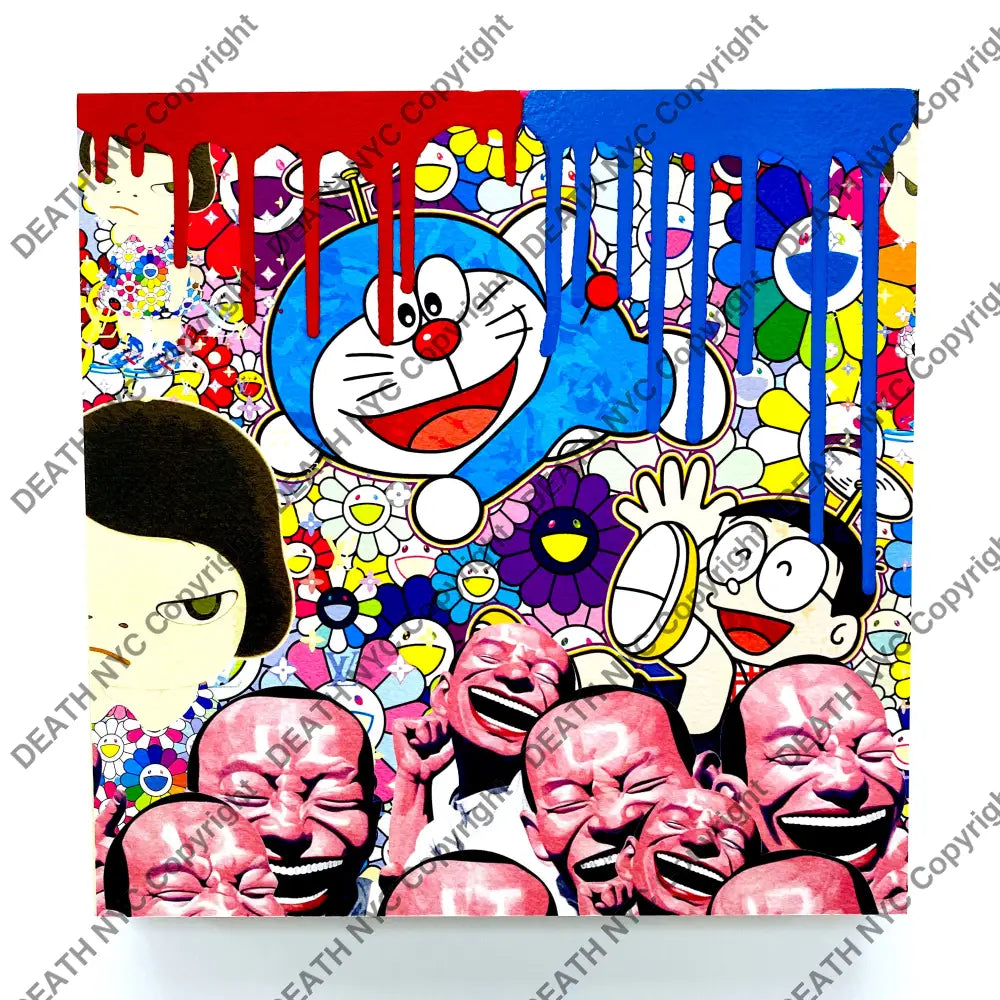 Death Dream Original Wooden Canvas (2020) 30Cm Art Print