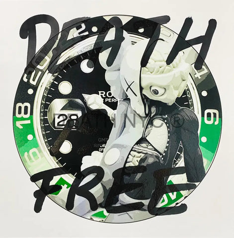 Death Is Free (Edition Of 1) Hand Written 2022 Art Print