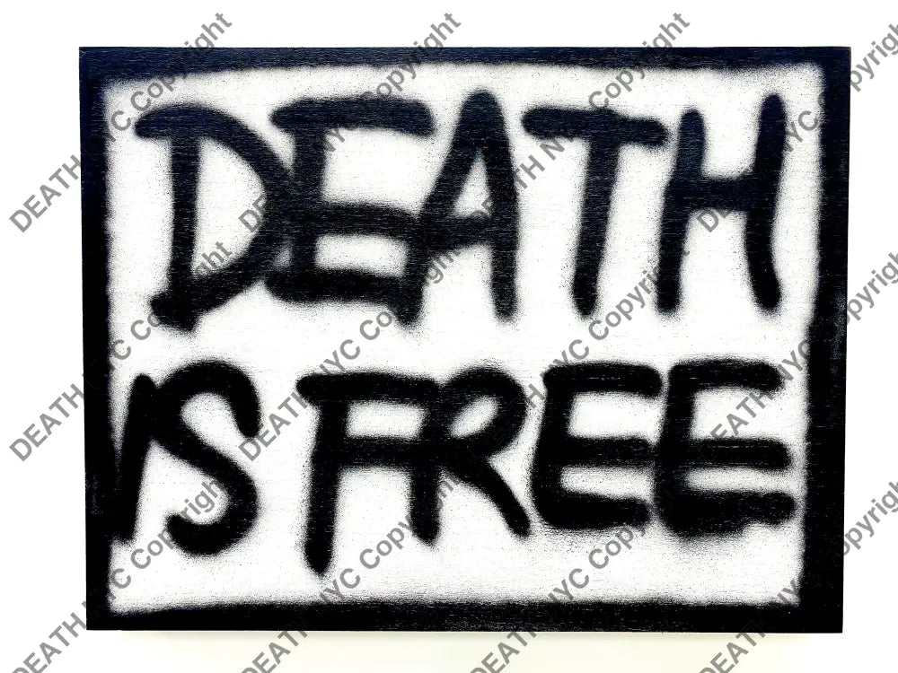 Death Is Free Original Wooden Canvas (2020) (Includes Special Gift.) Art Print
