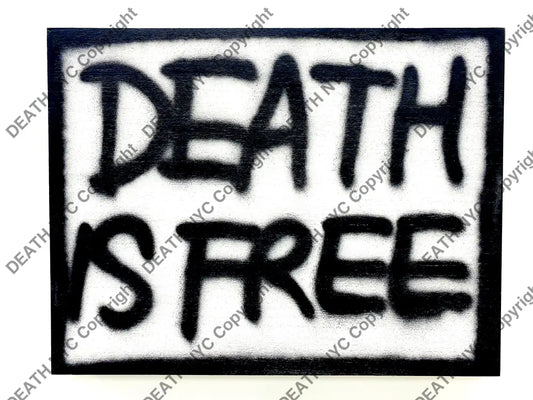 Death Is Free Original Wooden Canvas (2020) (Includes Special Gift.) Art Print