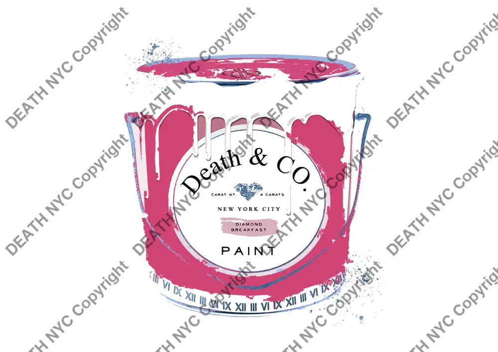 ’Death Tiff Pink’ 45X32Cm (Hc Edition) (2019) Art Print