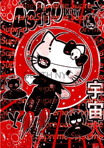 Death01349 Kitty (Edition Of 100) (2020) Art Print