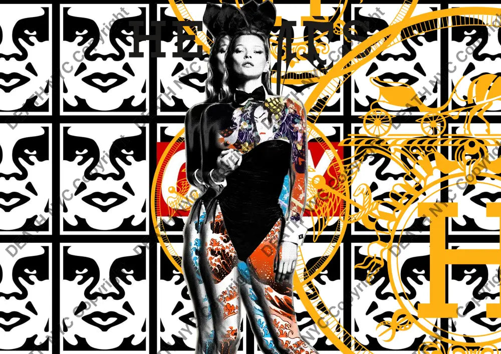 Death02213 Kate Moss (Edition Of 100) (2020) Art Print