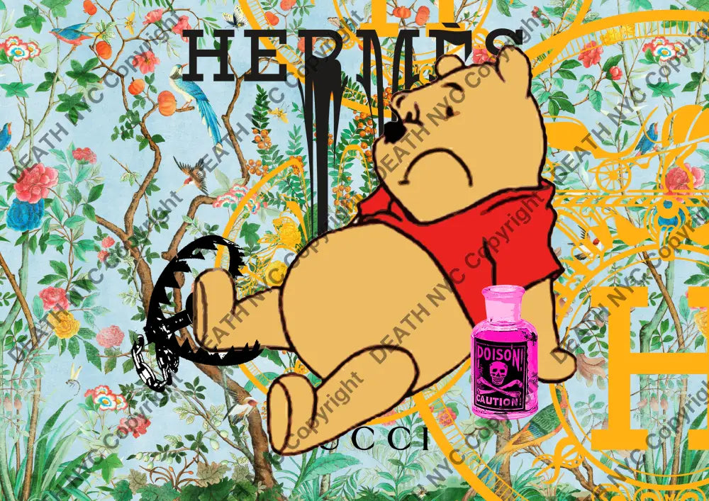 Death02336 Pooh (Edition Of 100) (2022) Art Print