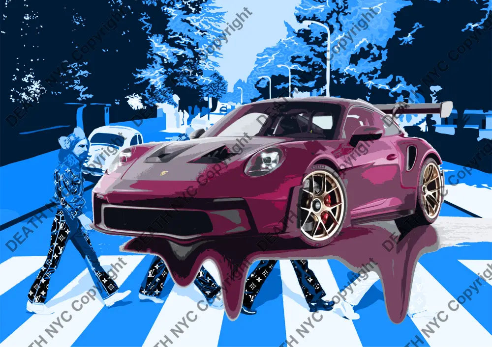 Death03238 Porsche (Edition Of 100) (2022) Art Print