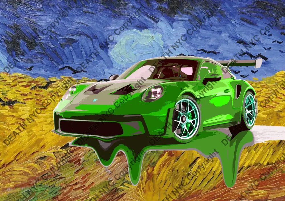 Death03245 Porsche (Edition Of 100) (2022) Art Print