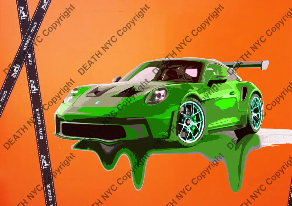 Death03246 Porsche (Edition Of 100) (2022) Art Print