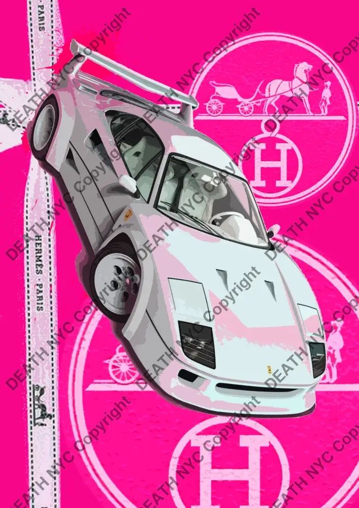 Death03252 Ferrari (Edition Of 100) (2022) Art Print