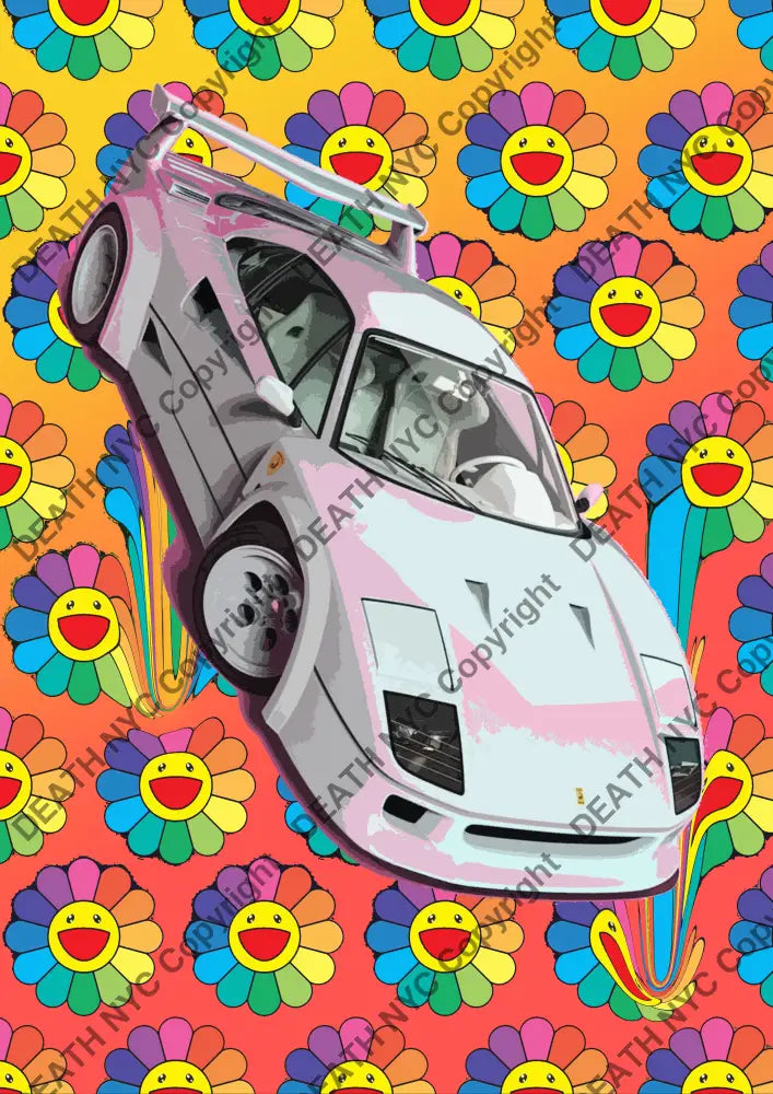 Death03254 Ferrari (Edition Of 100) (2022) Art Print