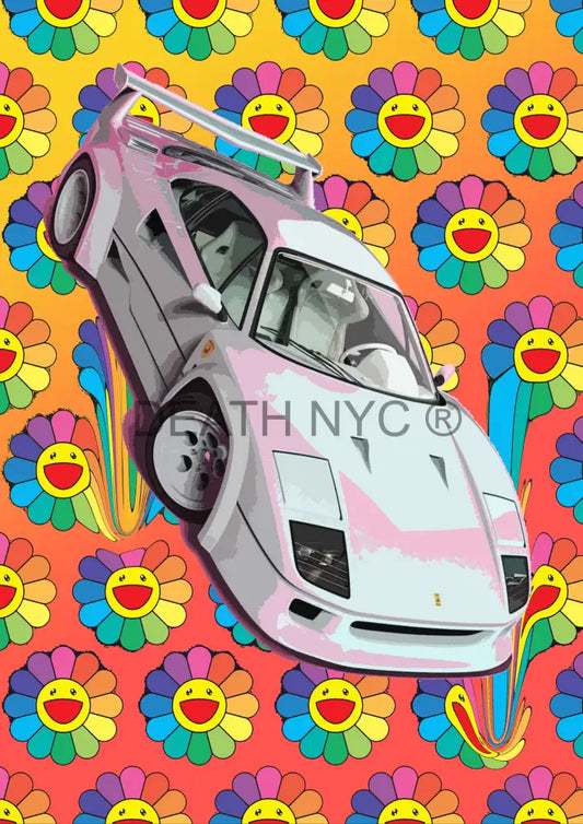 Death03254 Ferrari (Edition Of 100) (2022) Art Print