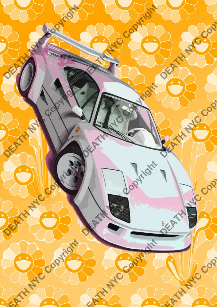 Death03255 Ferrari (Edition Of 100) (2022) Art Print