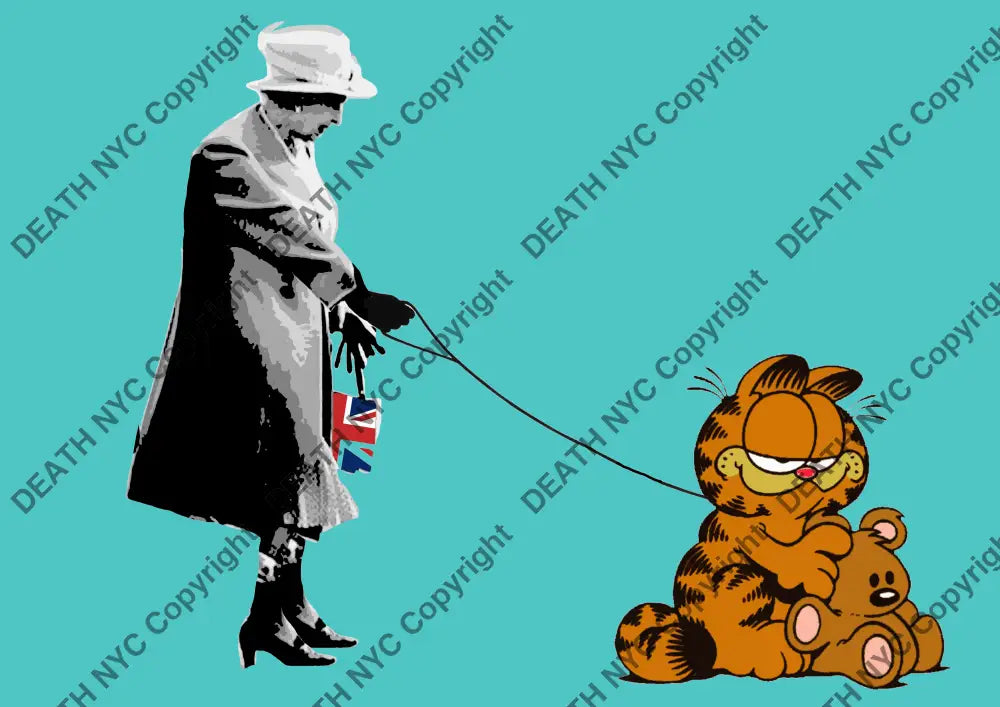 Death03311 Queen & Garfield (Edition Of 100) (2022) Art Print