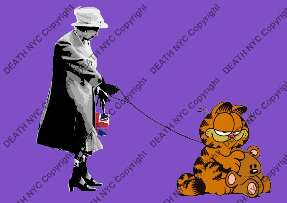 Death03313 Queen & Garfield (Edition Of 100) (2022) Art Print