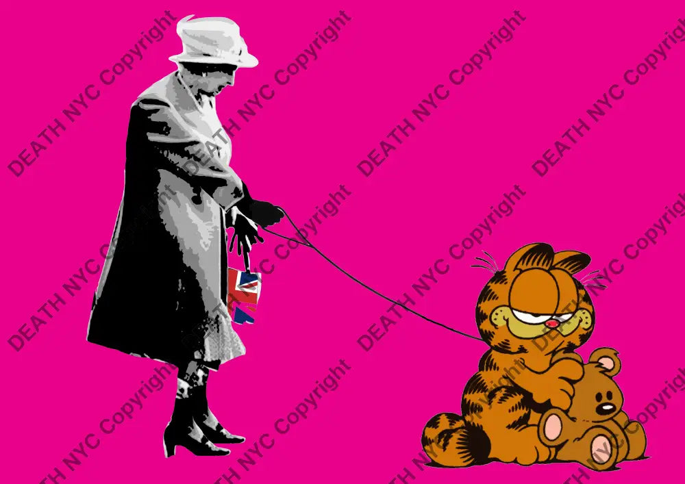 Death03316 Queen & Garfield (Edition Of 100) (2022) Art Print