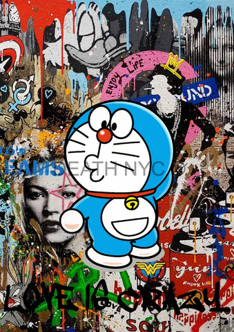 Death03577 Doraemon (Edition Of 100) (2022) Art Print