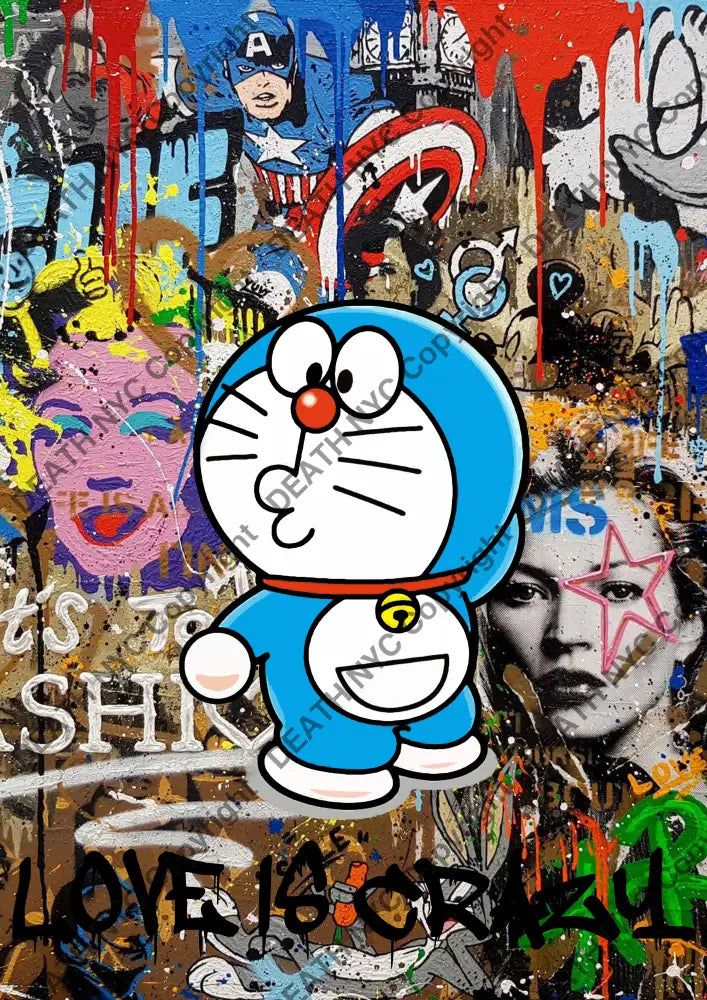Death03578 Doraemon (Edition Of 100) (2022) Art Print